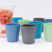 bobo&boo Non-Toxic, BPA-Free set of 4 Bamboo Kids Drinking Cups, Stackable & Reusable - Coastal