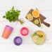 bobo&boo  Non-Toxic, BPA-Free set of 4 Bamboo Kids Drinking Cups, Stackable & Reusable - Sunset