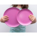bobo&boo Non-Toxic, BPA-Free, Eco-friendly, set of 4 bamboo adult-sized plates for the big kids and the big kids at heart - Sunset