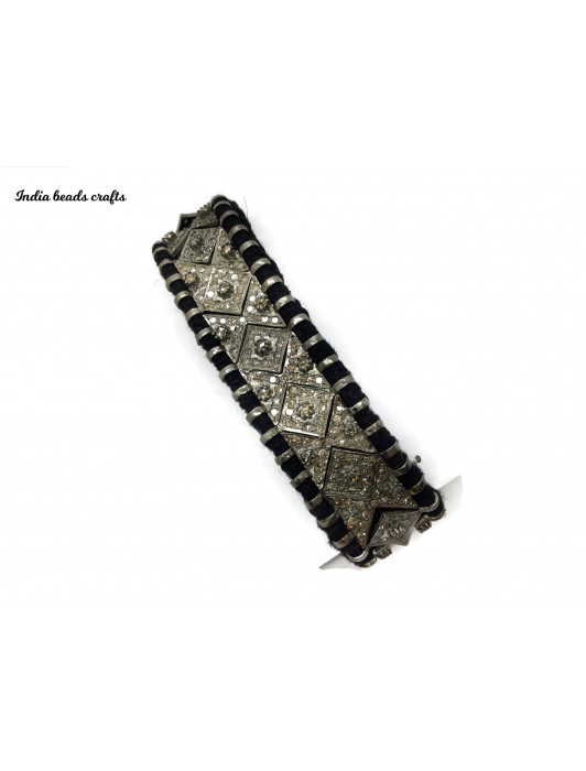 Brilliant Design Premium-Grade Quality Black Color Bracelet for Men - Style  C105 – Soni Fashion®