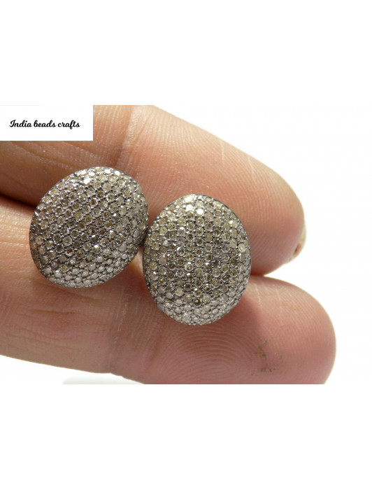 Natural Diamond Stud Diamond Earring Oval Shape