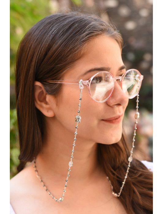 VISTA BUDDHA Metallic Beads Necklace/ Mask Chain/Eyeglass Chain