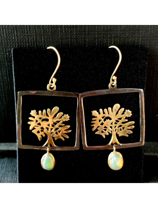 Tree Opal Earrings
