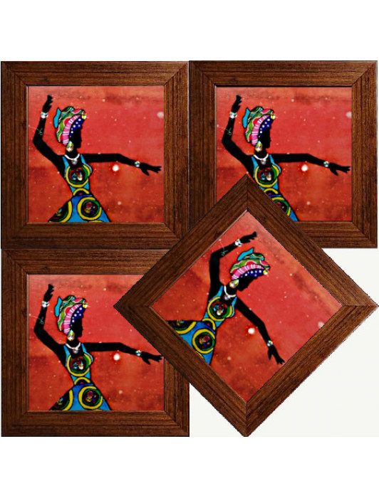 Dancing Girls – Embellished Coasters (Set of 4)