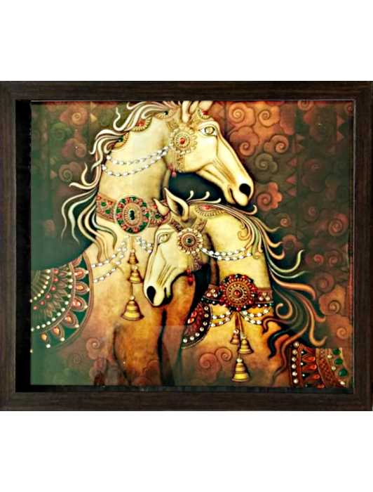 Horses – Embellished Box Tray for serving