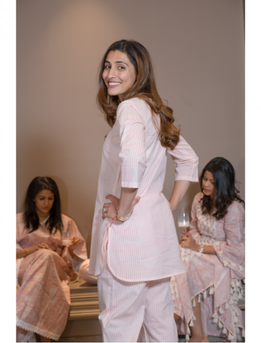 Cotton Blockprinted Kurta Pajama Set