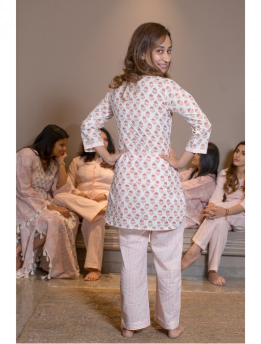 Cotton Blockprinted Kurta Pajama Set