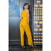 Cotton Blockprinted Yellow Jumpsuit