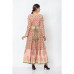 Mughal Block printed long tier dress