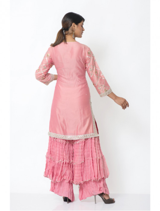 Kurta sharara dupatta set