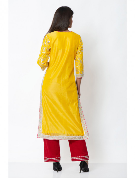 Kurta palazzo dupatta set