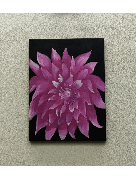 Pink Flower Canvas Painting