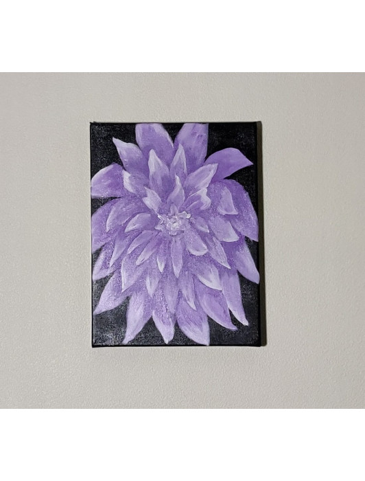 Purple Flower Canvas Painting