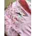 Dusty pink hand painted gown