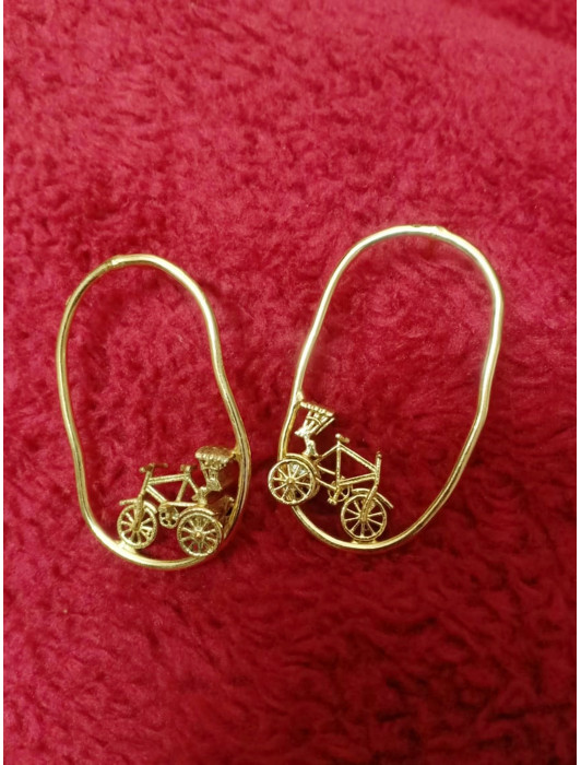 Unique Bicycle Earring