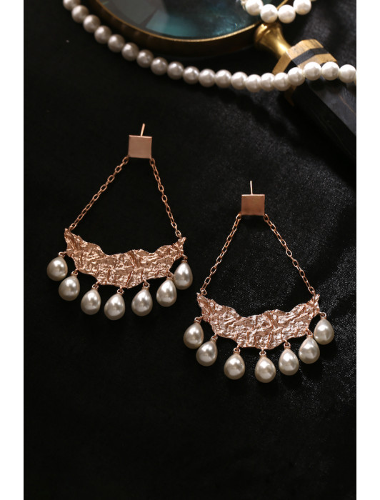 Gayatri Earrings-Rose Gold