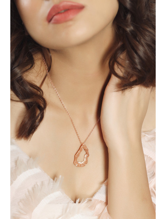 Victoria Necklace-Rose gold