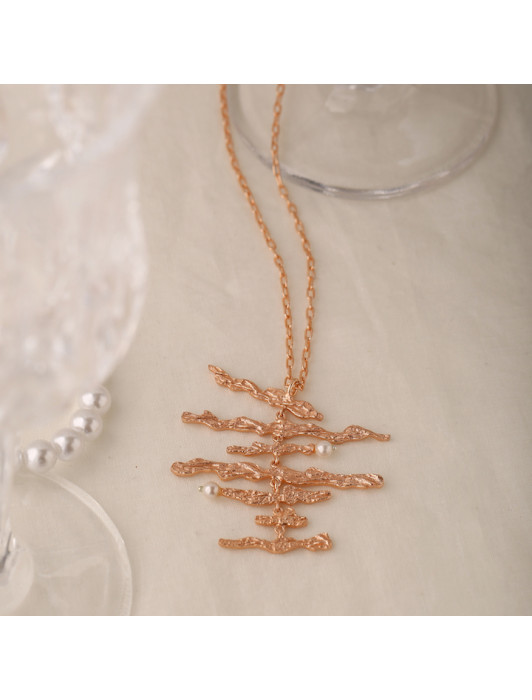 Marianne Necklace-Rose gold