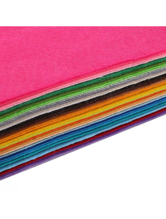OON Pack of 10 Bright A4 Size Multicolored  Felt Sheet 