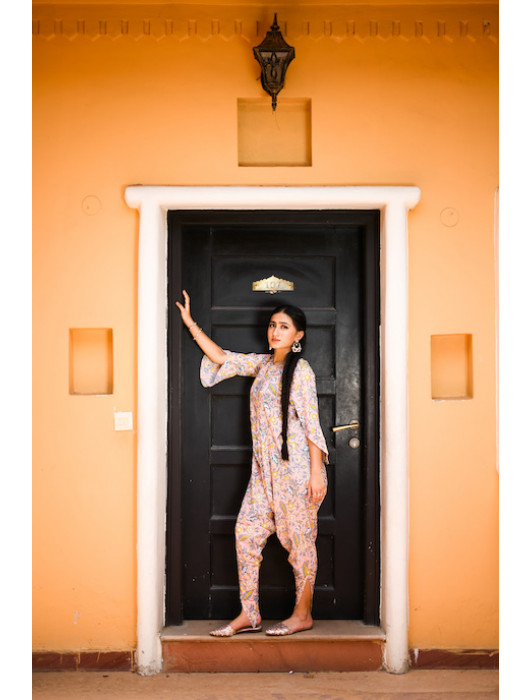 PINK DHOTI JUMPSUIT