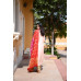 PEACH KURTI WITH BANDEEJ DUPATTA