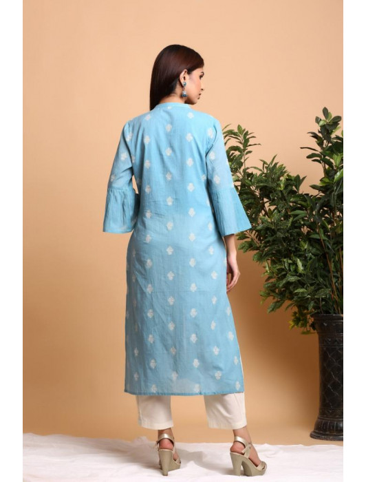 Tarini Powder Blue Kurta Pant set