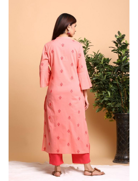 Tarini Peach Kurta Pant Set