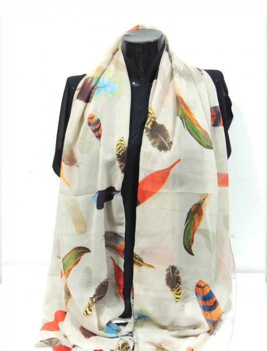 Rayon stoles in alluring & colourful prints with tassles and pom-poms