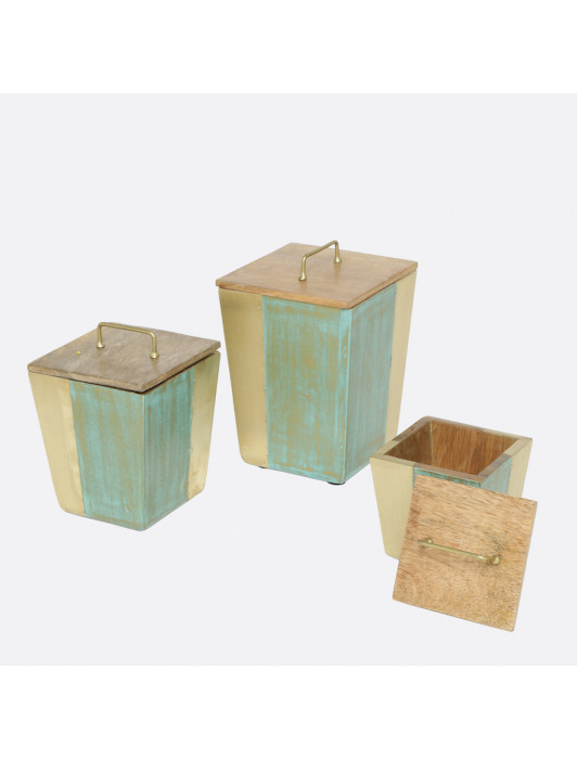 EMERALD CANISTERS (SET OF 3)