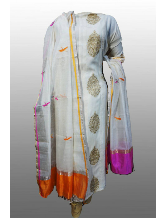 SEMI STITCHED TOP DUPATTA SET