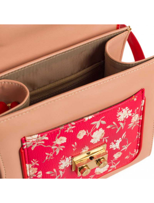 IMARS Crossbody With Top Handle-Pink Floral