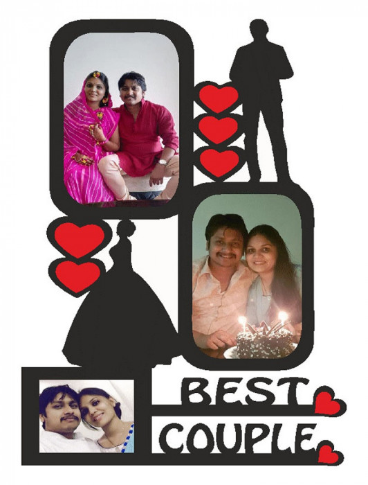 Customised Frame With Name and photos For Gifting Gift , Size as per requirement