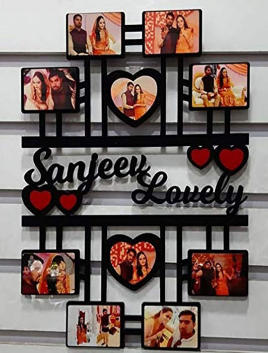 Customised Frame With Name and photos For Gifting Gift , Size as per requirement