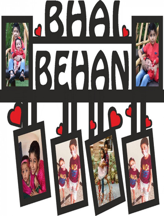 Customised Frame With Name and photos For Gifting Gift , Size as per requirement