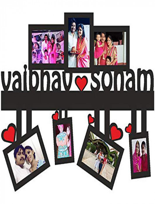 Customised Frame With Name and photos For Gifting Gift , Size as per requirement