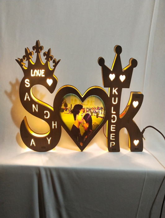 Alphabet Led Letter For any Occasion Gifting table top Wall Frame Any size