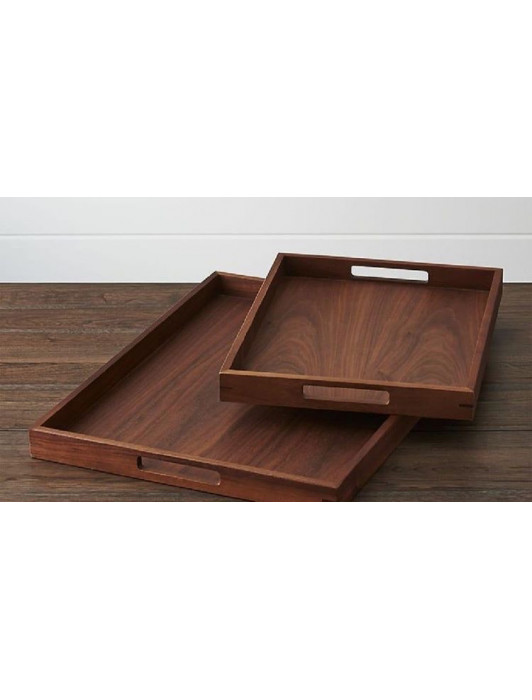 Wooden hamper tray
